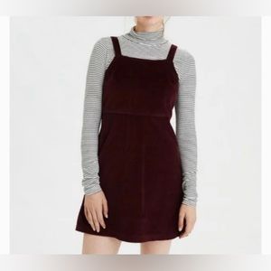 American Eagle Outfitters Burgundy Mini Dress